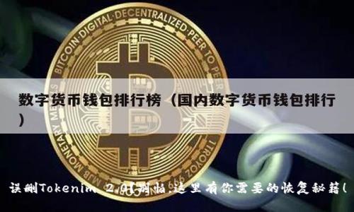 误删Tokenim 2.0？别怕，这里有你需要的恢复秘籍！